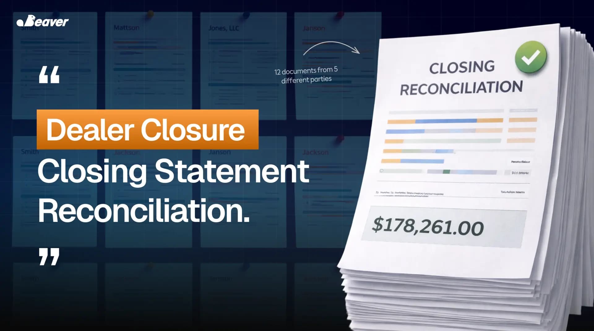 OpenClaw Deal Closer reconciling twelve documents from five parties at a real-estate closing