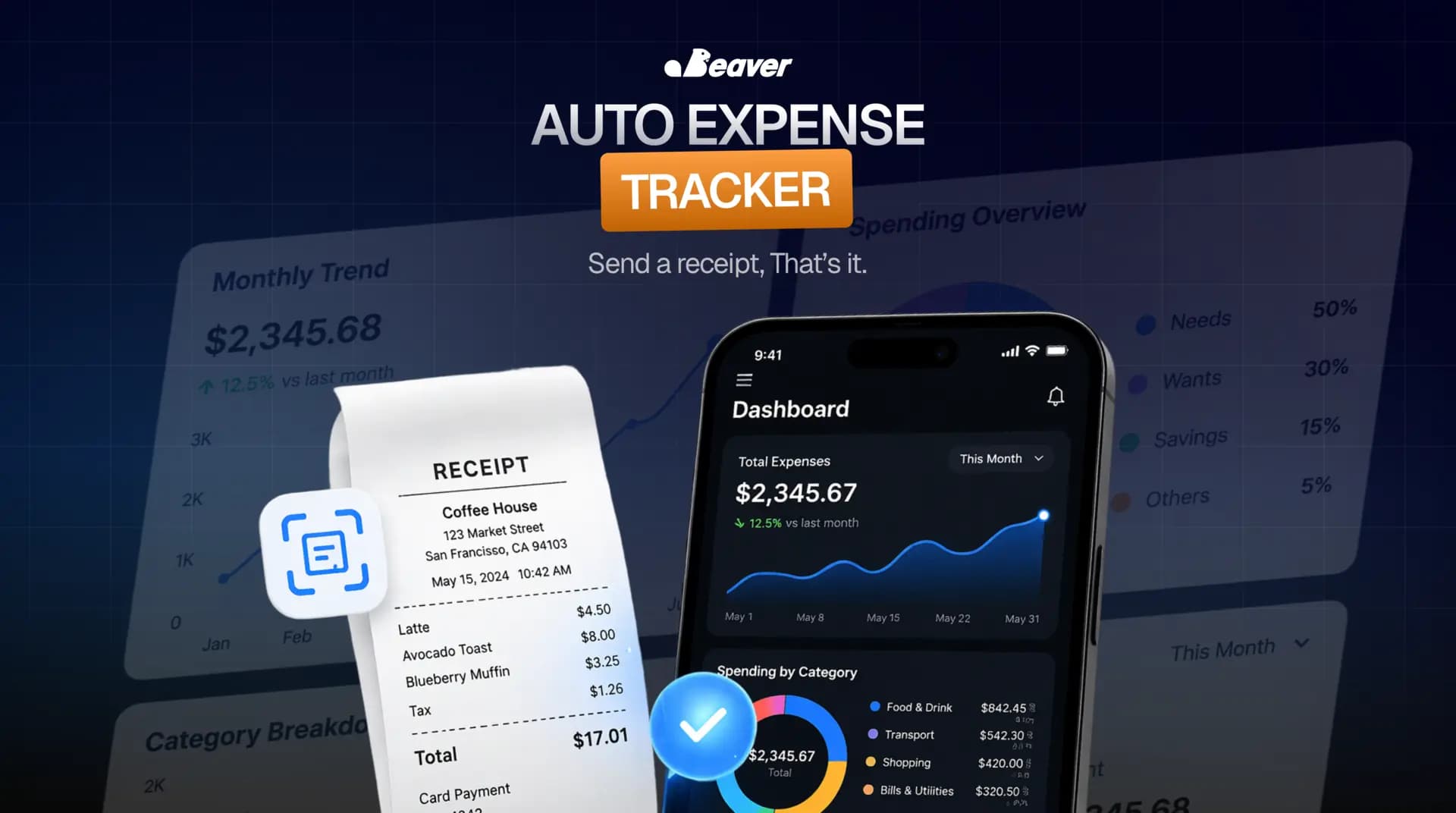 OpenClaw Expense Tracker logging a receipt to Drive and Google Sheets automatically